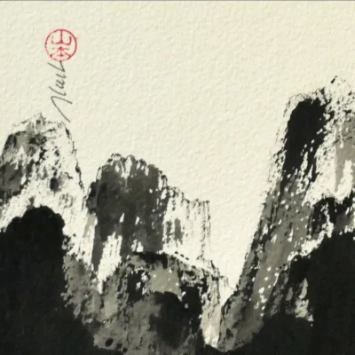 Encre Serie "Montagne" Ref:26_6NB2129